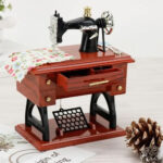 Mini Musical Treadle Sewing Machine Showpiece