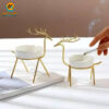 Deer Style Metal & Ceramic Ashtray