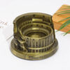 Metal Rome Colosseum Model For Home & Office Decoration - Antique Golden - Image 2