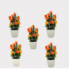 Pack Of 5 Mini Artificial Flowers - Image 2