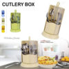 Rotating Cutlery Box with Transparent Cover - Image 2