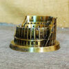 Metal Rome Colosseum Model For Home & Office Decoration - Antique Golden - Image 3