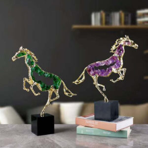 Luxury Modern crystal horse statue sculpture