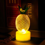 pineapple Style Mini Metal Led Candle