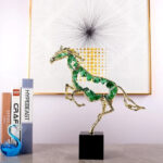 Luxury Modern crystal horse statue sculpture