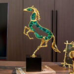 Luxury Modern crystal horse statue sculpture