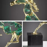 Luxury Modern crystal horse statue sculpture