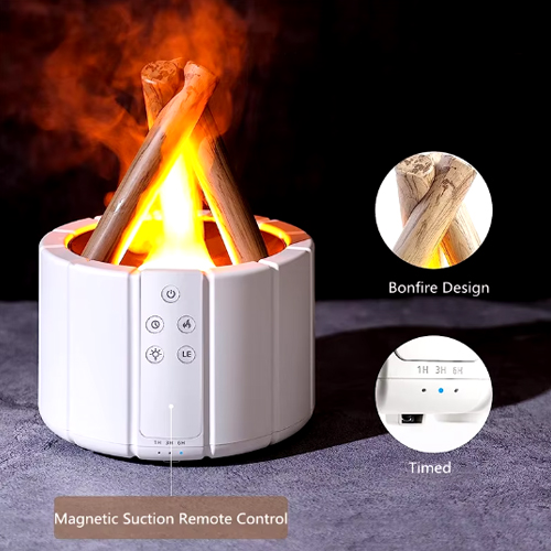 abdullah mall Bonfire Aromatherapy Machine Water Shortage Protection Flame Air Humidifier