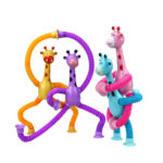 4 Pieces Telescopic Suction Cups Giraffe Toys