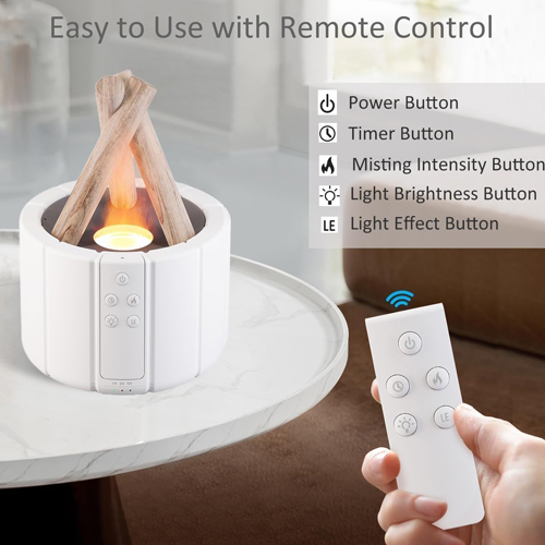 abdullah mall Bonfire Aromatherapy Machine Water Shortage Protection Flame Air Humidifier