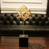 abdullah mall Geometric Metal Statue For Home Office Decor Modern Creative Figurines