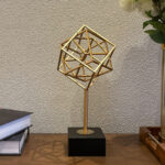 abdullah mall Geometric Metal Statue For Home Office Decor Modern Creative Figurines