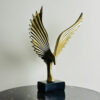 Golden Wings Sculpture abdullah mall