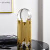 Clear Crystal Ball With Gold Stand by abdullah mall
