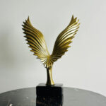 Golden Wings Sculpture abdullah mall