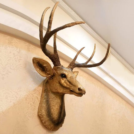 Artificial Deer Wall Hanging Face